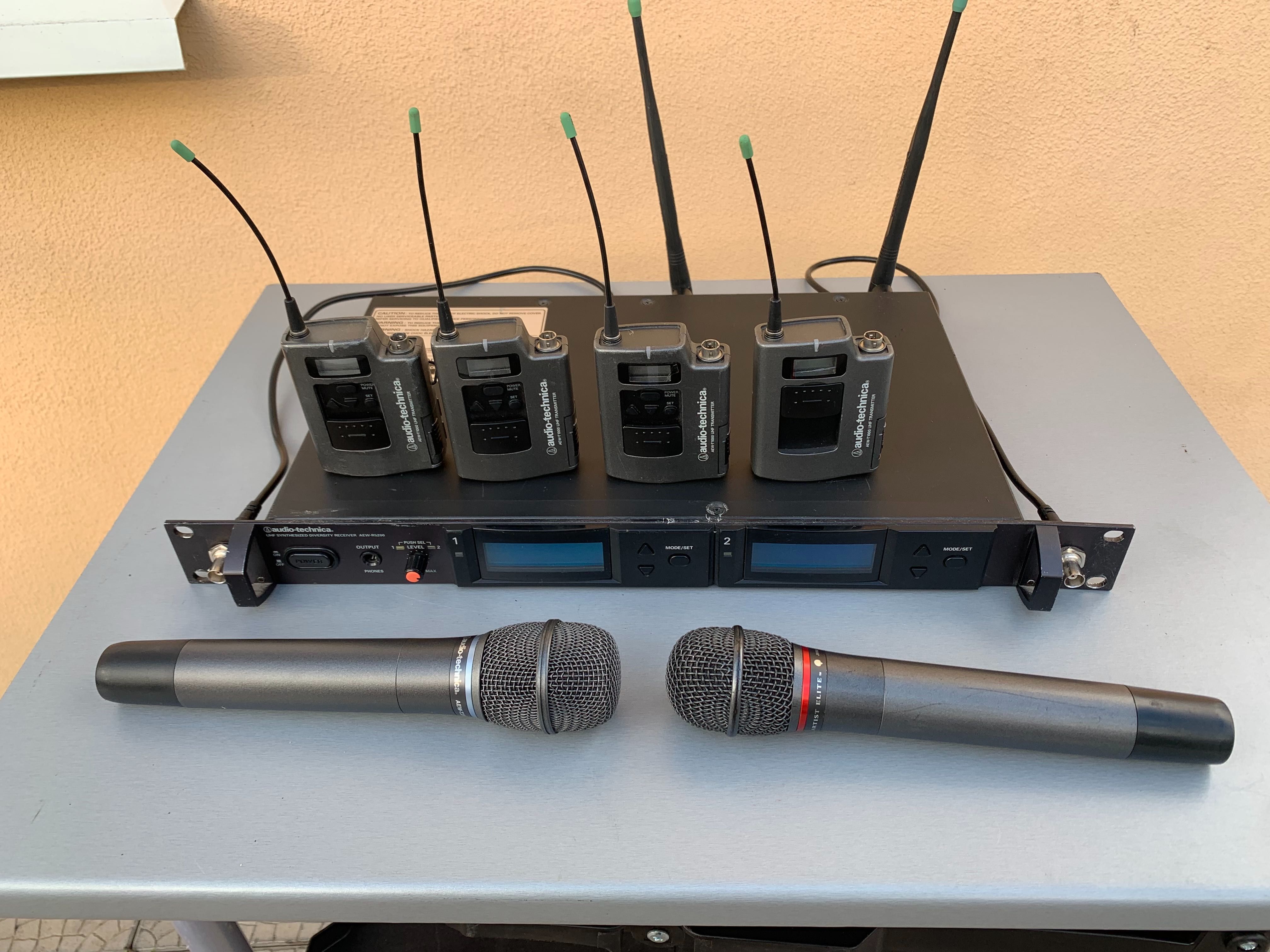 Радиосистема Audio-Technica AEW-R5200, Sennheiser EM 550g2