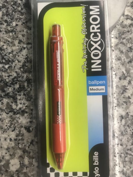 Esferográfica Inoxcrom Vermelha 100 Unidades