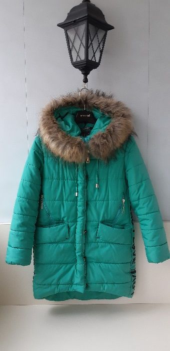 Пальто куртка парка зимове для дівчинки на зріст 128-134 см