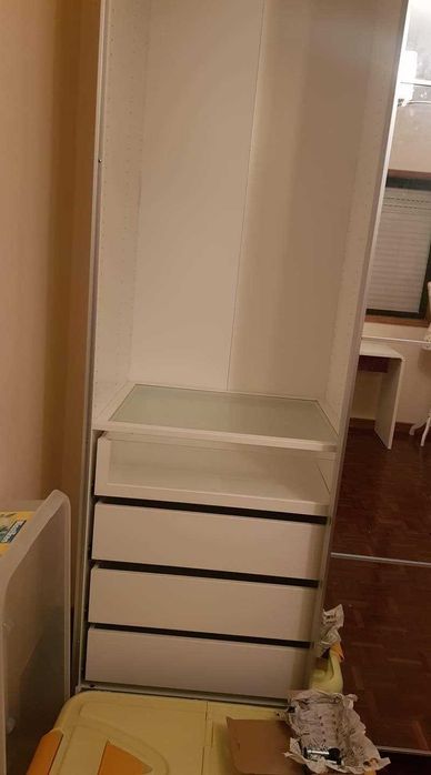 Guarda fatos 2 portas espelhadas