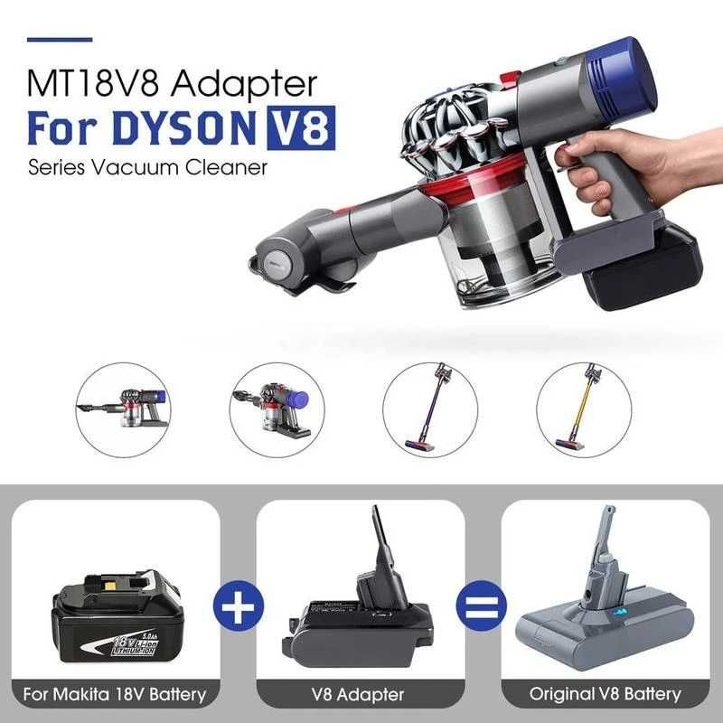 Адаптер акумулятора літій-іонного MT18V8 для  пилососа  Makitas 18 В