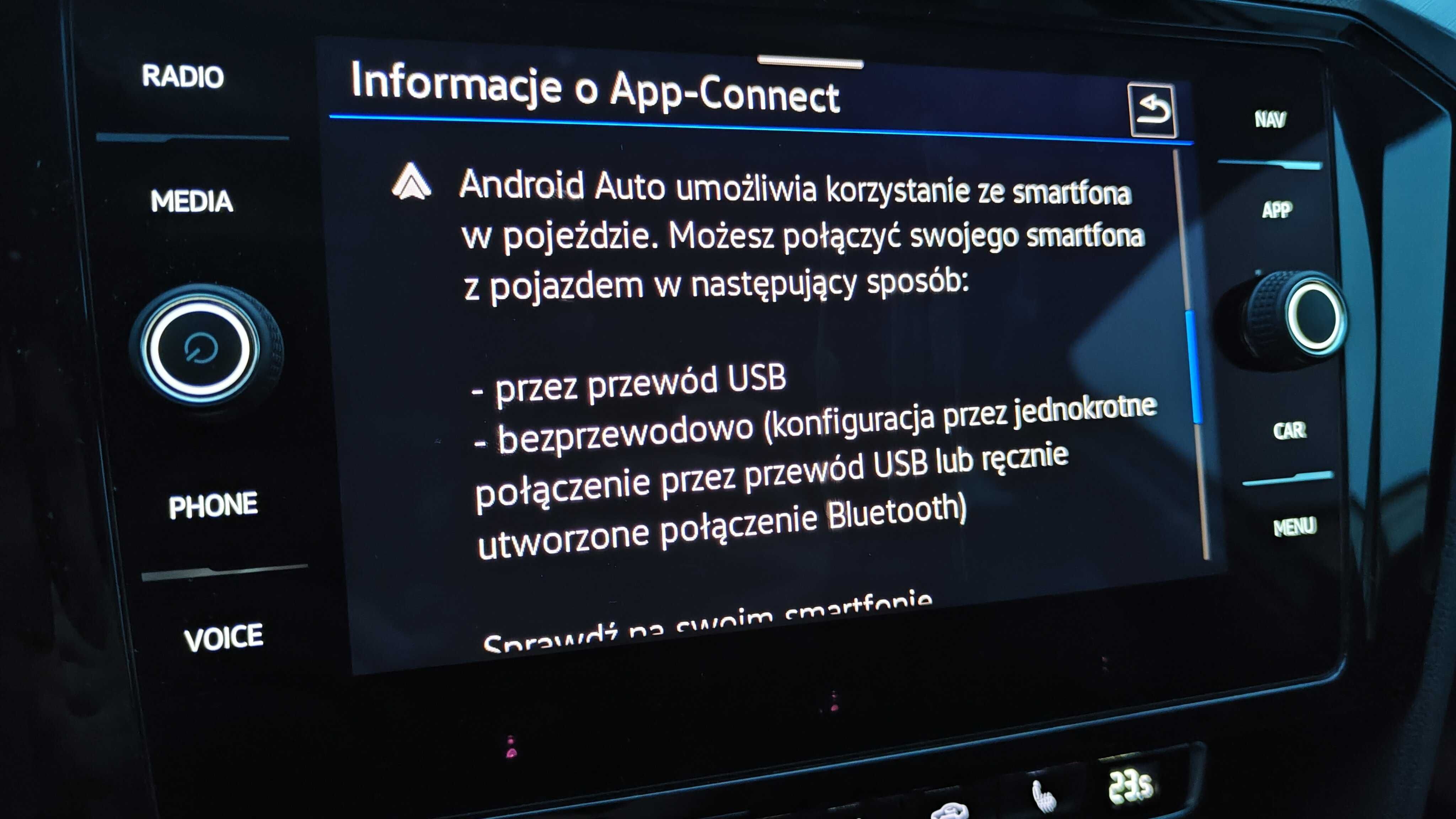 Aktywacja AppConnect Navi MIB3 MOI3 MEN2  VW Skoda Seat CarPlay AA