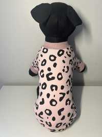 Ubranko bluza różowa w cętki dla psa typu york S XS M