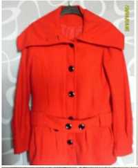 PŁASZCZYK płaszcz kurtka H&M ognista czerwień roz. 38 M