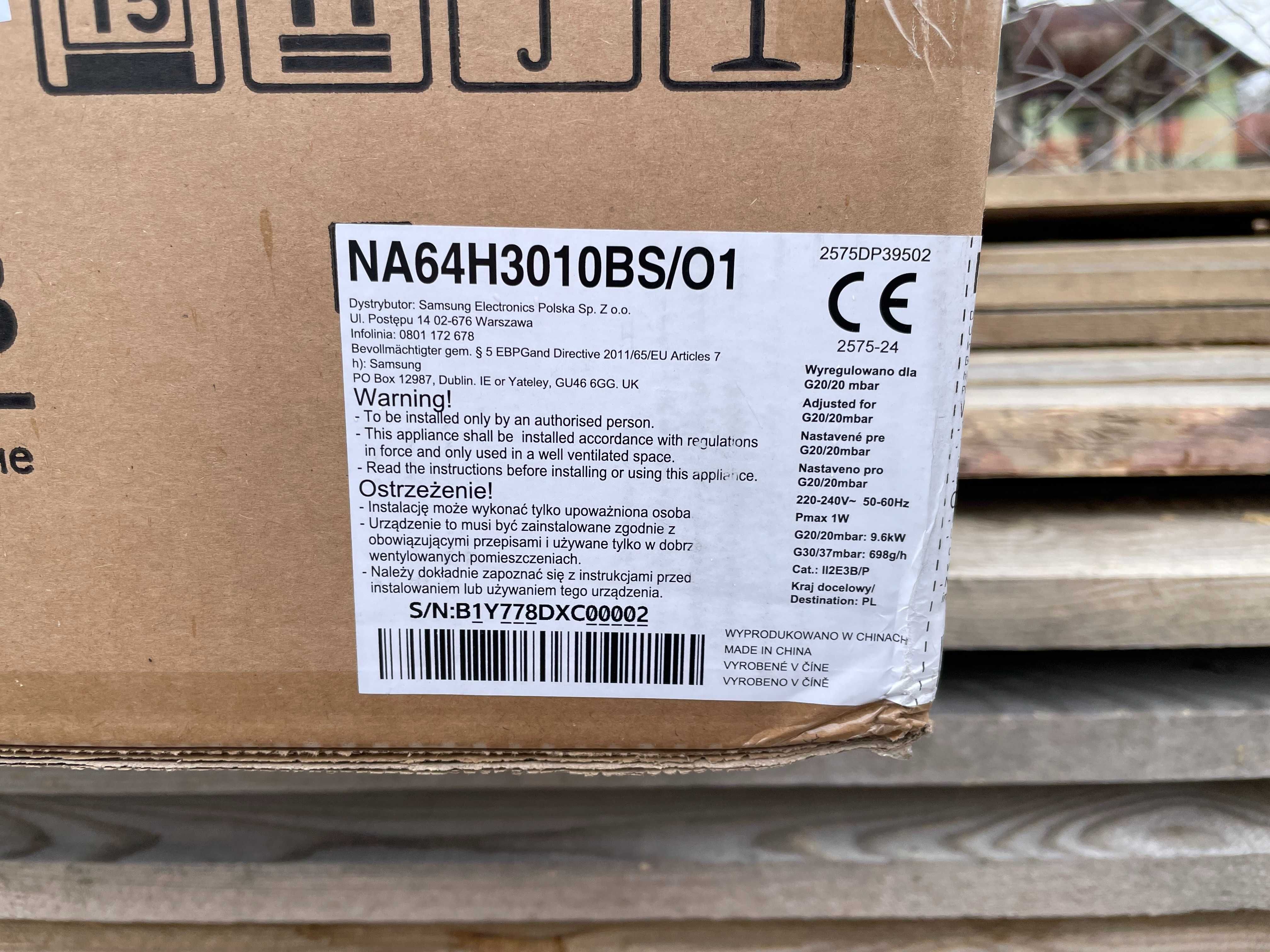 Газова варильна поверхня Samsung NA64H3010BS Нові! Запечатані!