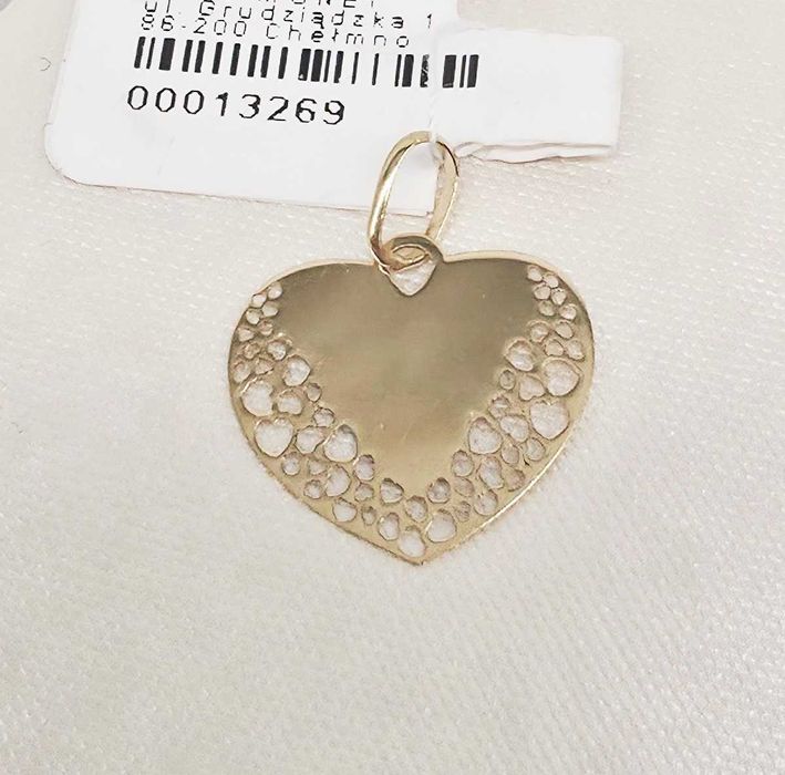 Złota zawieszka serce 585 GOLD MONEY