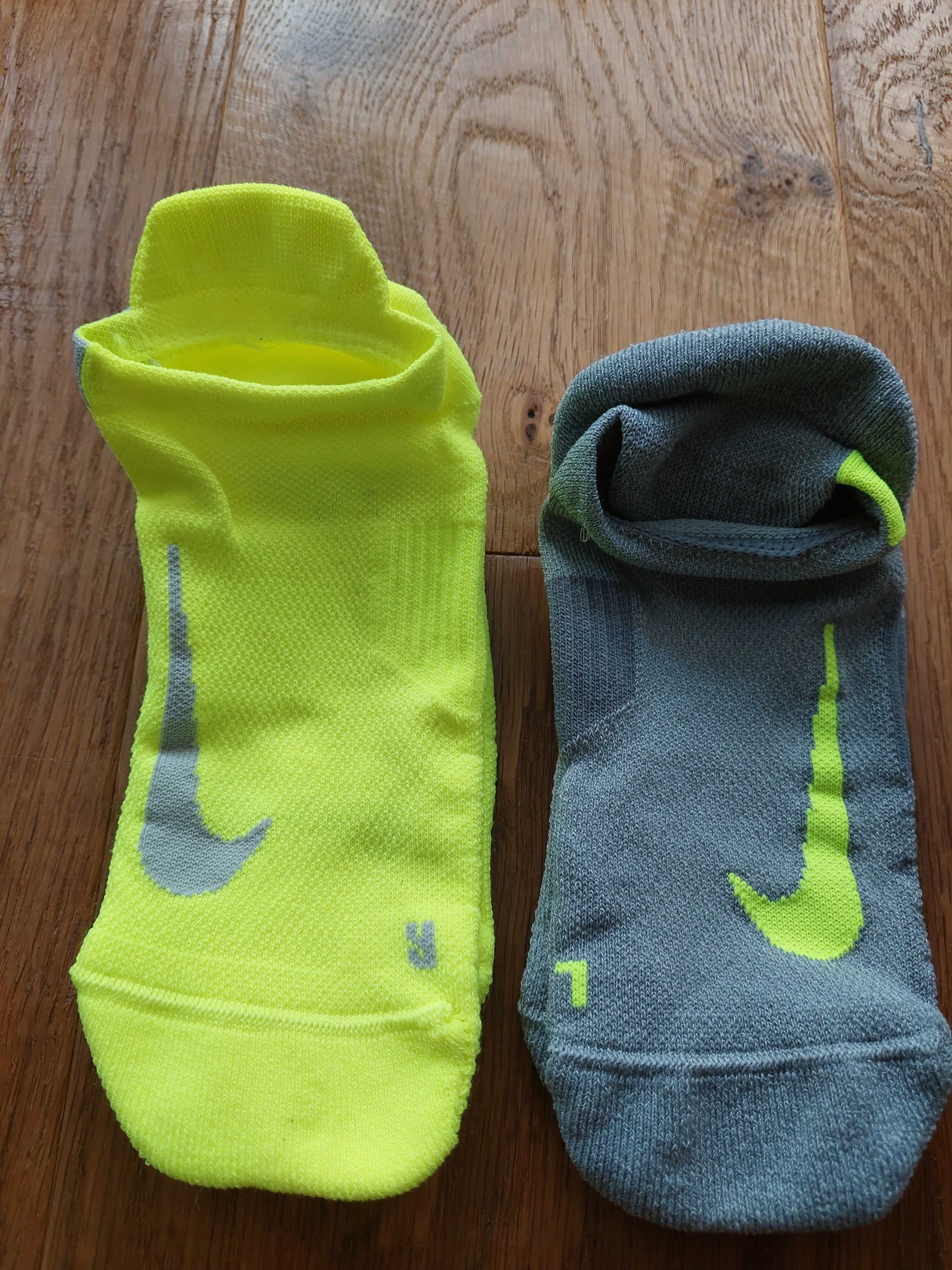 Skarpety Nike Multiplier No-Show 2 pary rozmiar 38-42 Szaro-Żółte