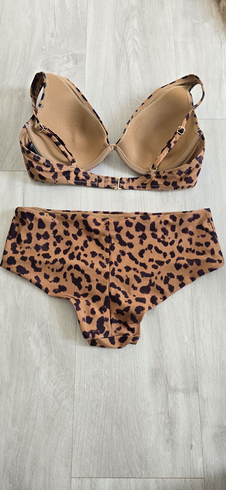 H&M strój kąpielowy dwuczęściowy panterka r. S 75C