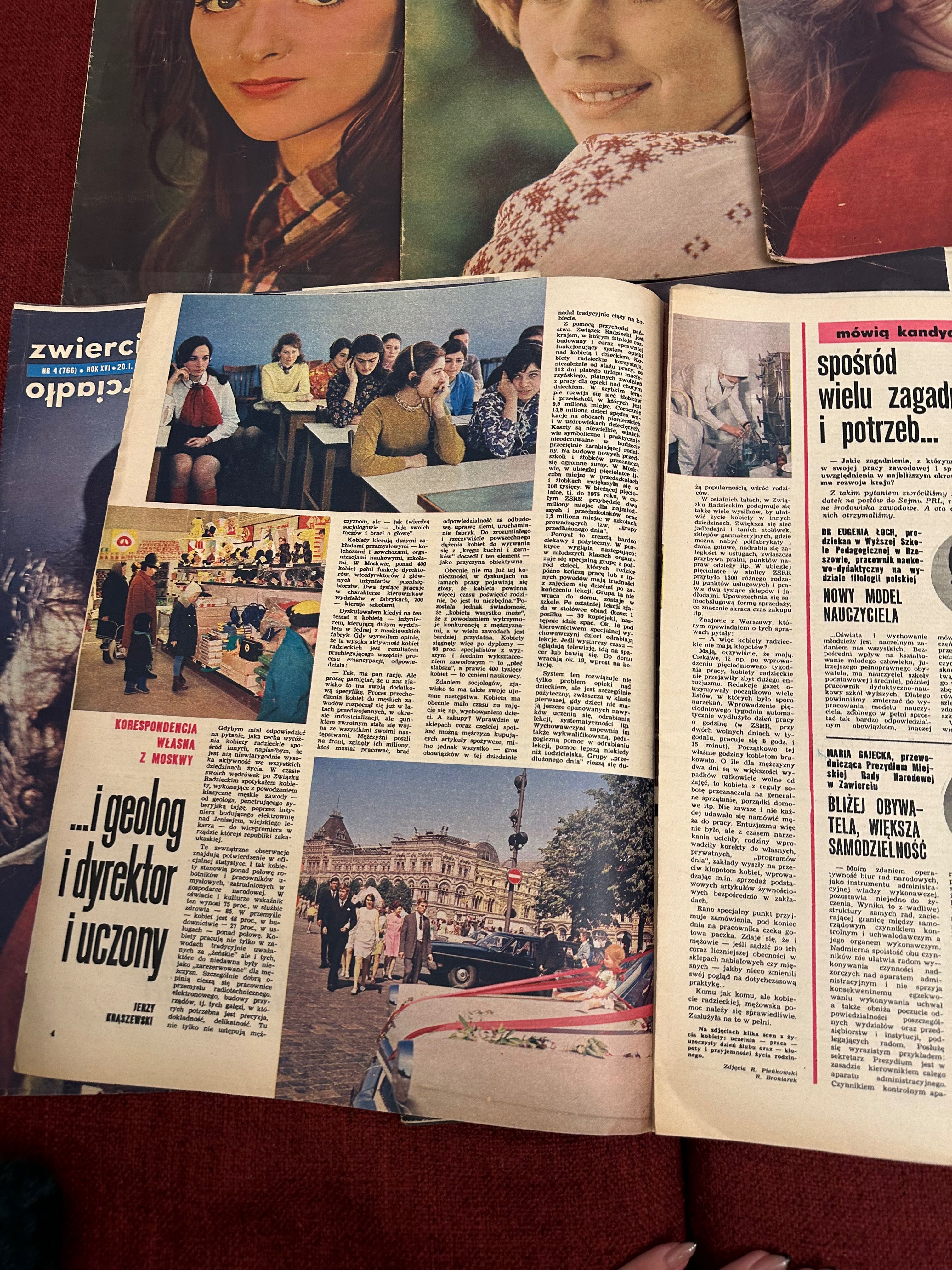 Sprzedam stare czasopisma z lat 1971 - 1975!! Oryginał!! ZWIERCIADŁO