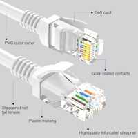 Kabel Internetowy RJ45 LAN długość 10 metrów.