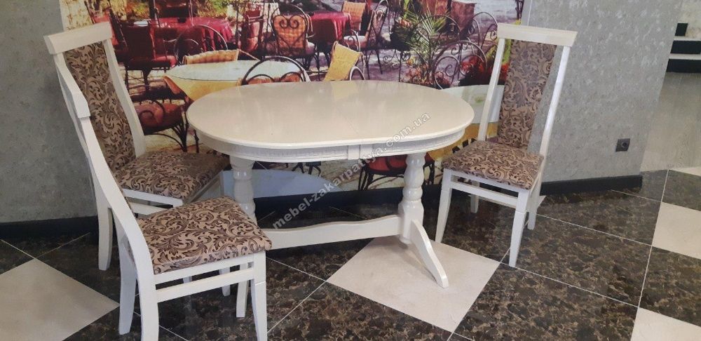 Стіл обідній розкладний. Круглый кухонный стол. Круглий стіл на кухню.