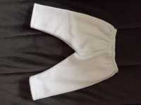 Białe polarowe spodnie r. 56-62