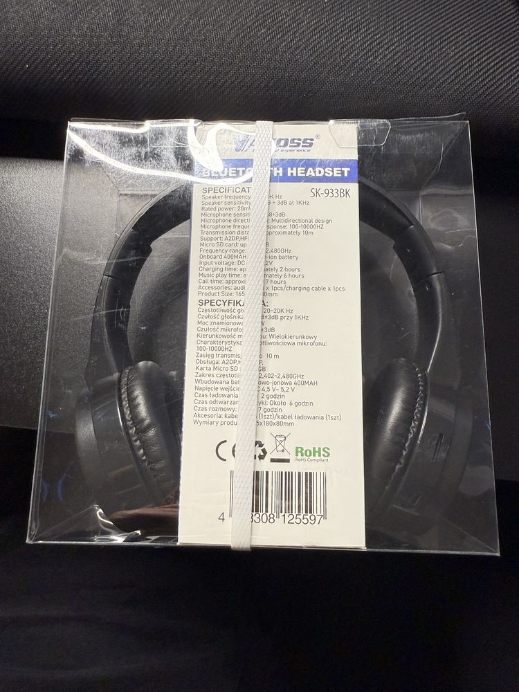 Nowe Nierozpakowane Słuchawki Bluetooth Marki Vakoss