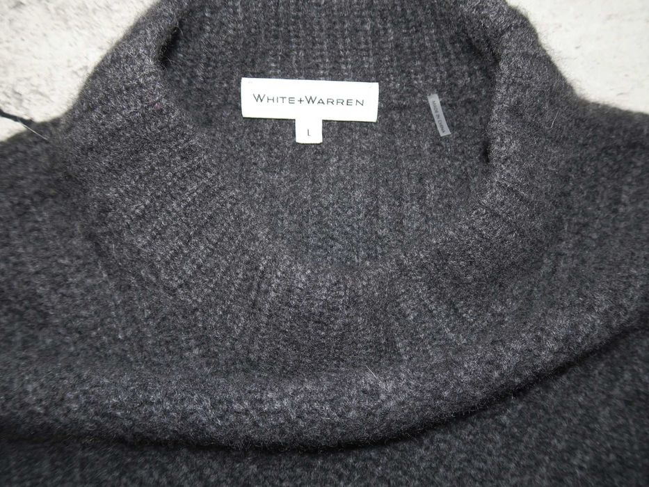 White+Warren gruby kszmirowy sweter damski L