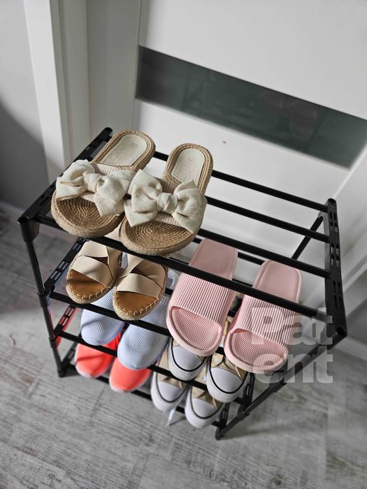 Przechowywanie dom 4 poziomy na pudełka czarny