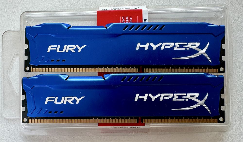 Оперативна пам'ять HyperX DDR3-1600 8192MB PC3-12800 (2x4096) FURY