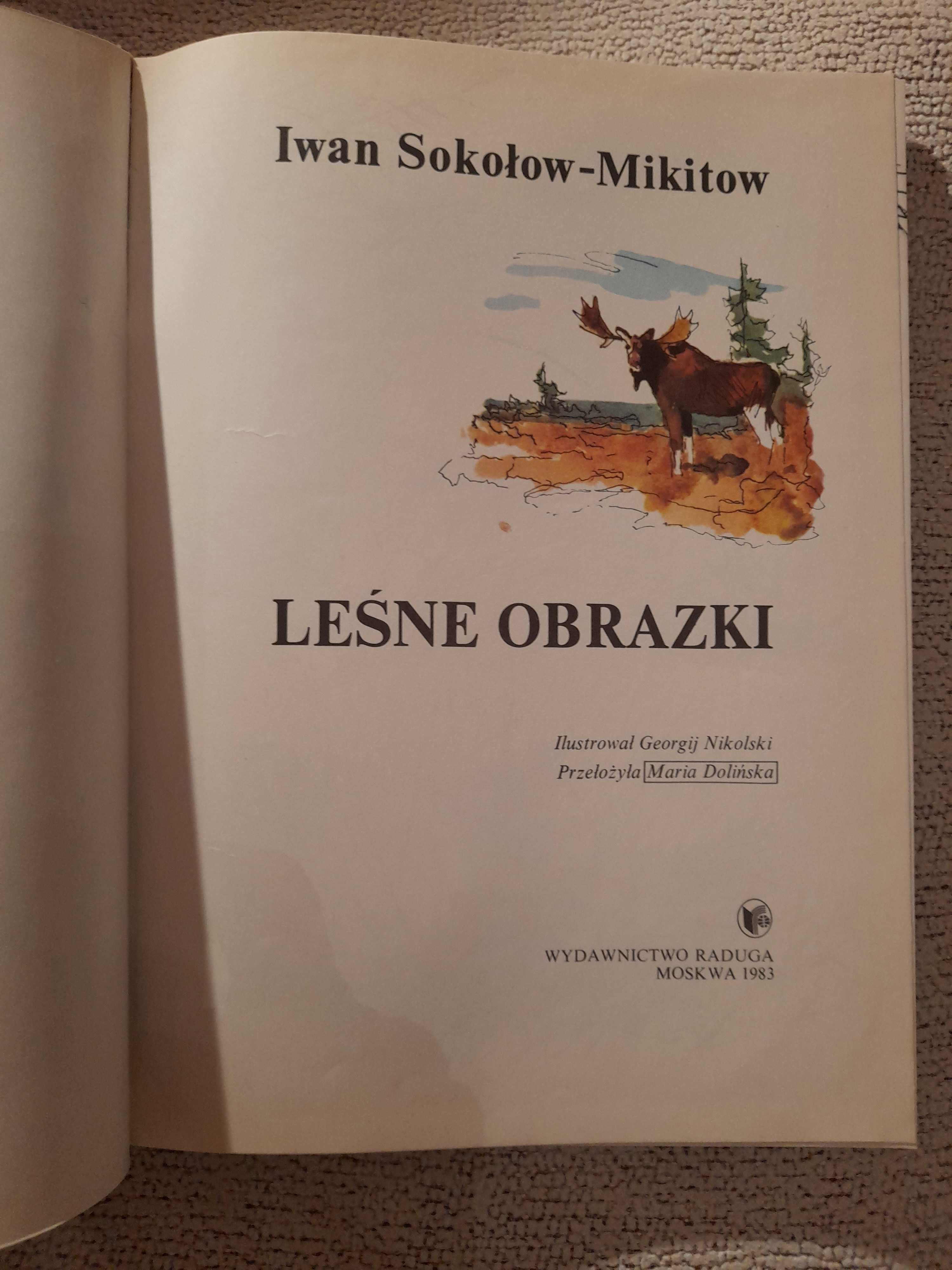 Książka dla dzieci "Leśne obrazki" I.Sokolow-Mikitow