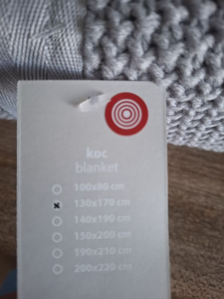Piękny koc pled w roz 130/170