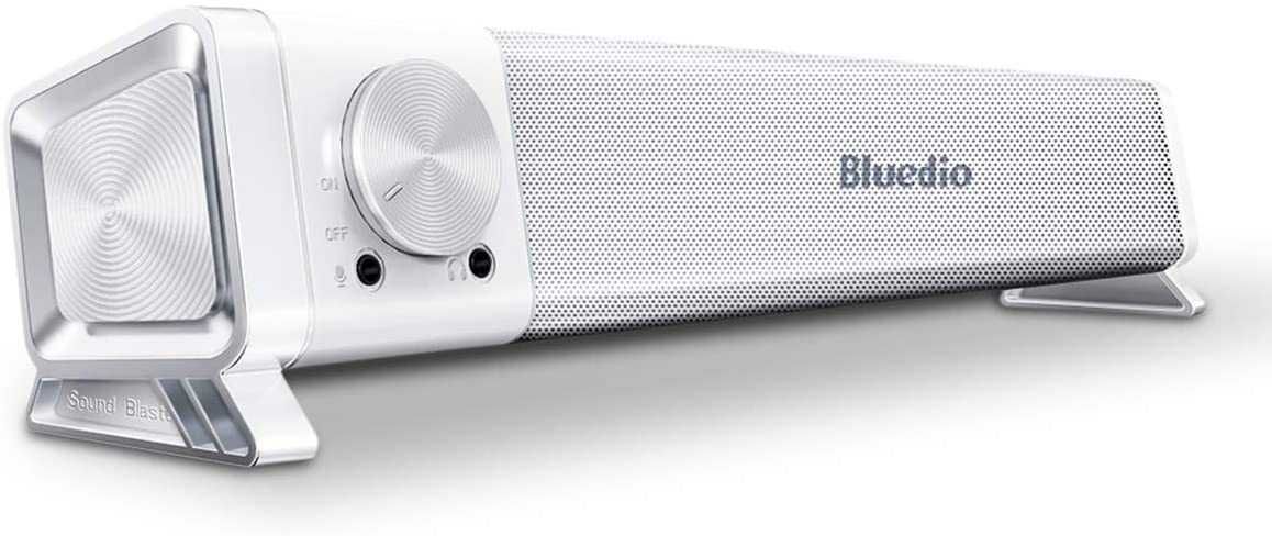 Novas! Bluedio LS Barra de som Bluetooth 5.0, estéreo virtual USB