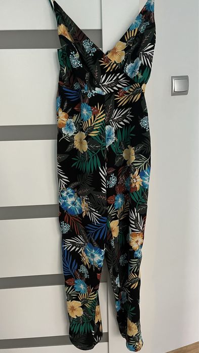 Kombinezon kwiatowy print