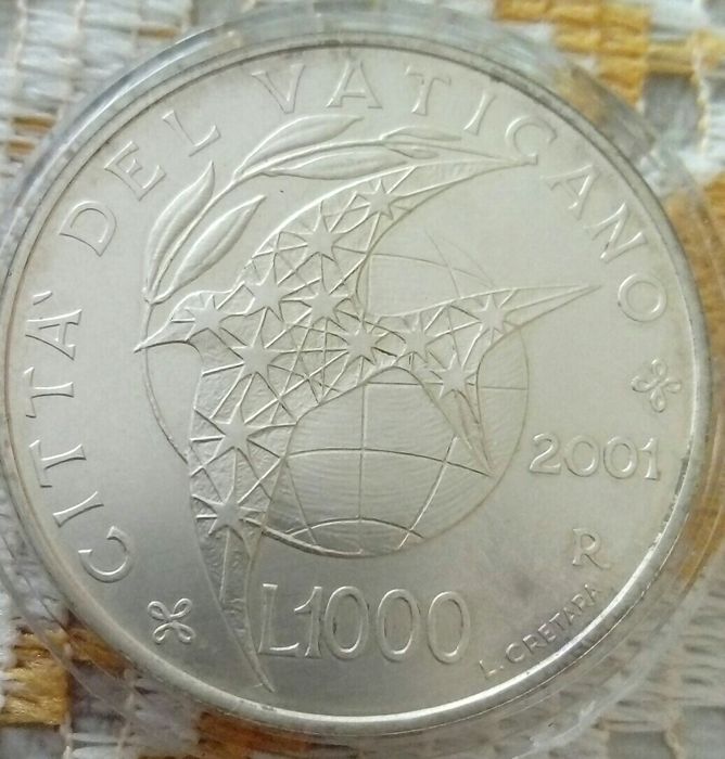 1000 lirów Watykan 2001 r.