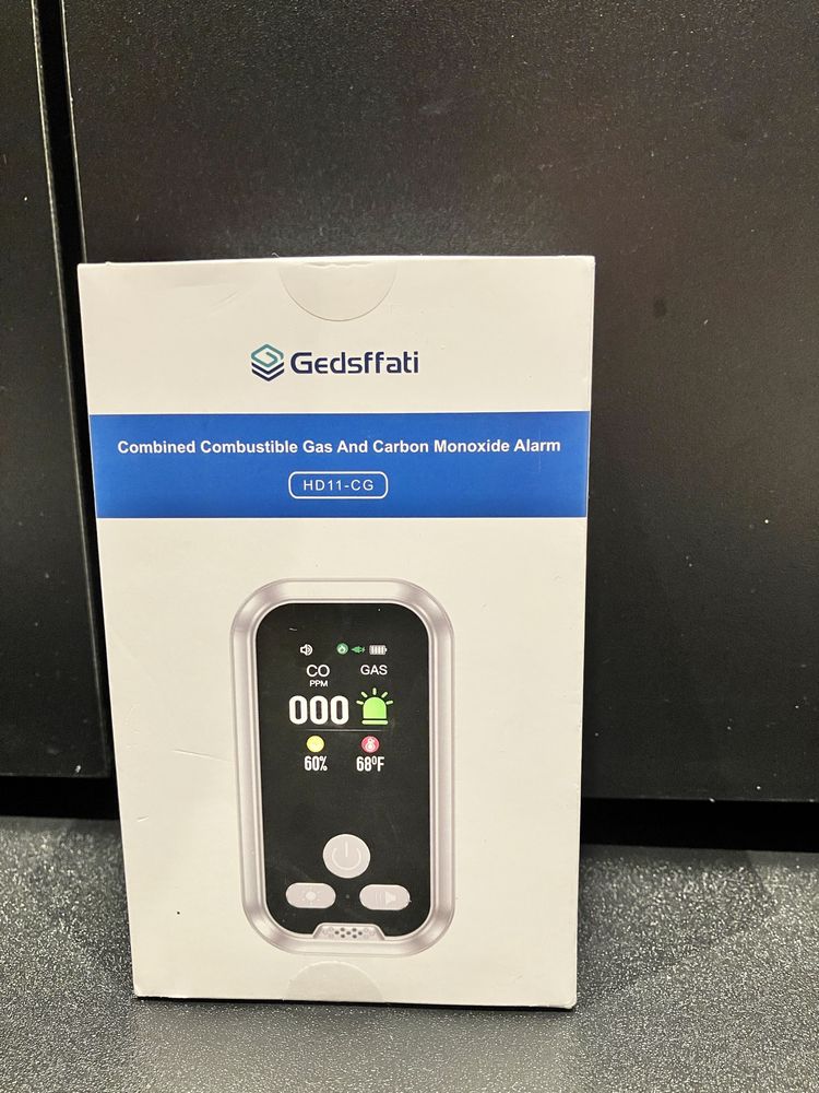 Detektor Gedsffati HD11-CG gazu i czadu z wyświetlaczem LCD