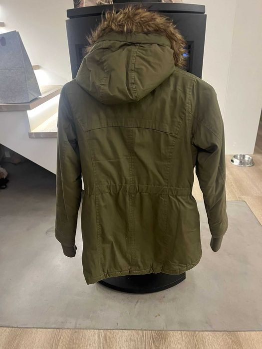 Kurtka khaki zimowa dziewczynka 152 cm