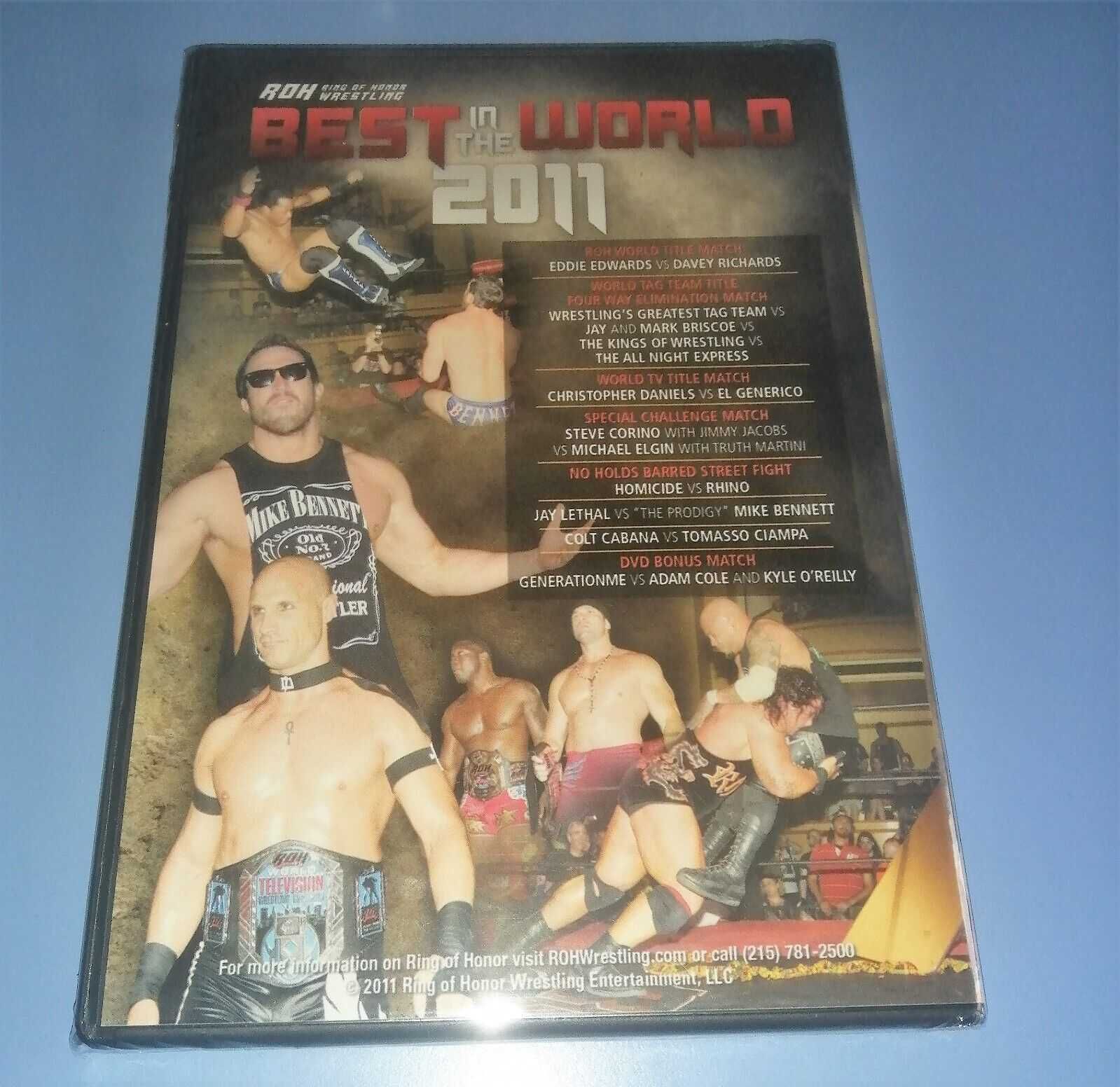 Płyta DVD ROH Wrestling Best In The World 2011 Nowa Folia