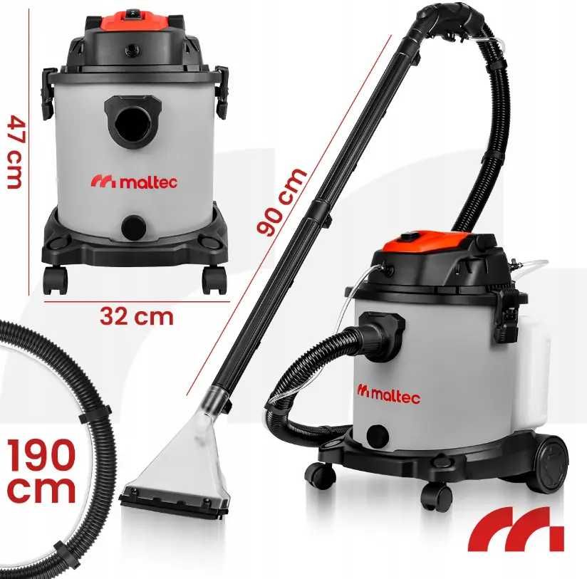 2200W/20л Моющий пылесос 20л Maltec MasterWash миючий пилосос