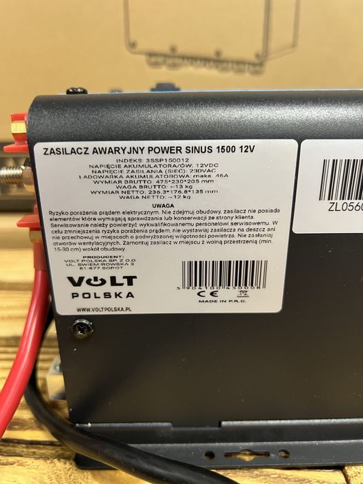 ДБЖ Volt Polska Power sinus 1500/4500Вт 12v/230В. Новое.