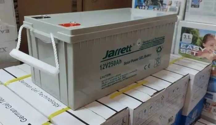 Мощный гелевый аккумулятор Jarrett GEL 12V 250 Ah Акумулятор для БДЖ