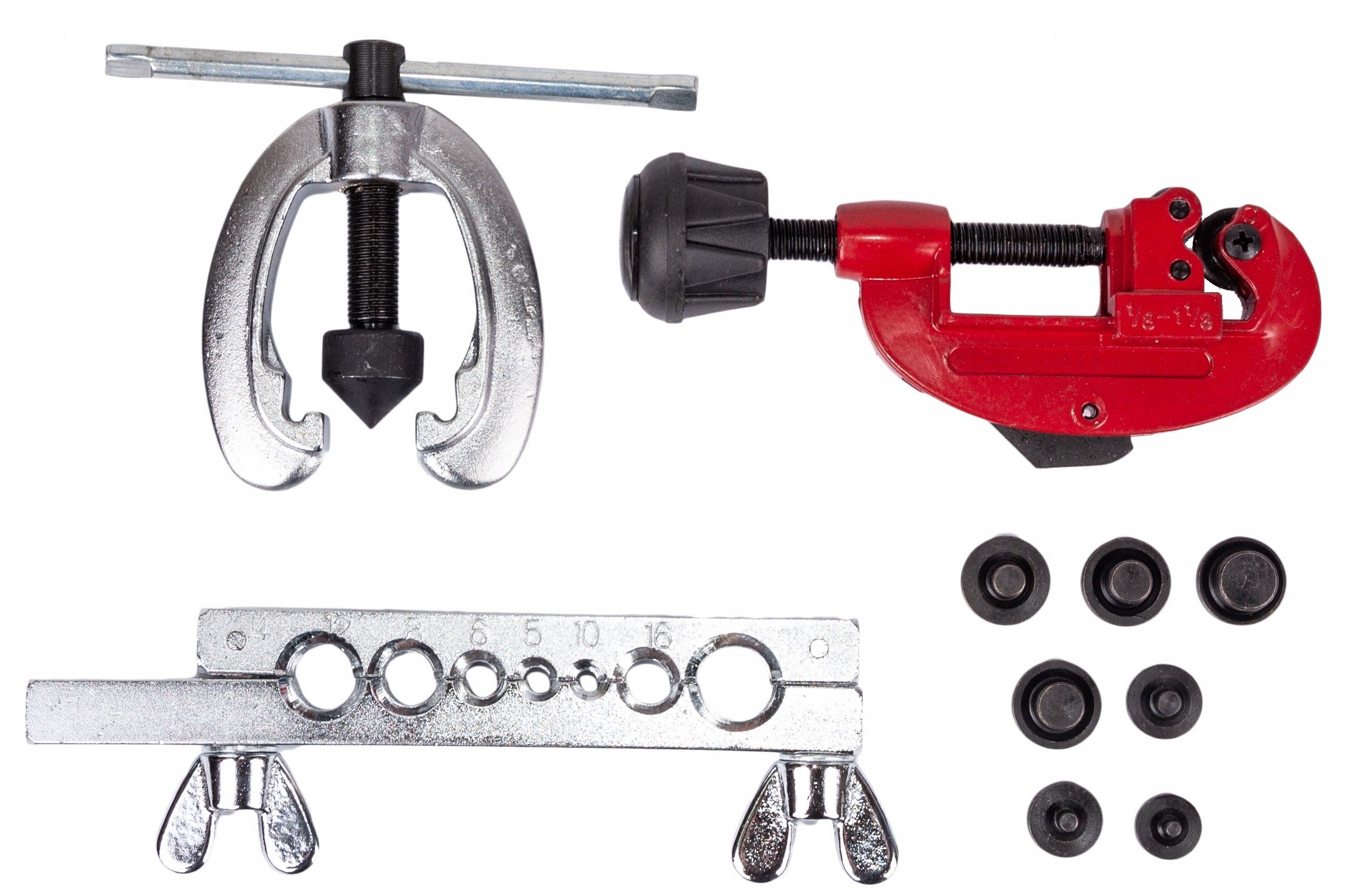 Zestaw do zarabiania rurek przewodów hamulcowych 10 elementów (WAR557)