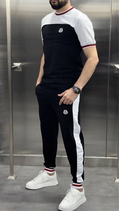 MONCLER спортивный костюм штаны футболка комплект мужской