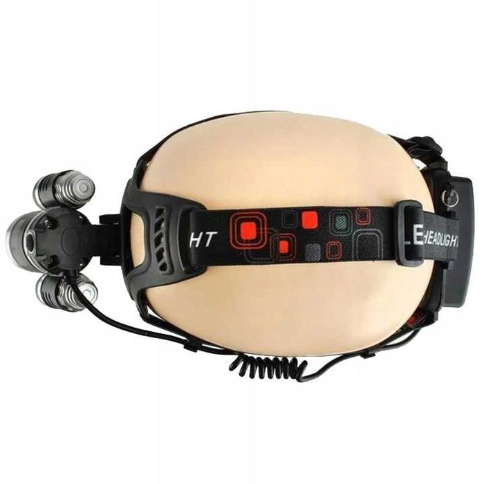 PROFESJONALNA LATARKA CZOŁOWA 3xLED czołówka na głowę akumulatorowa