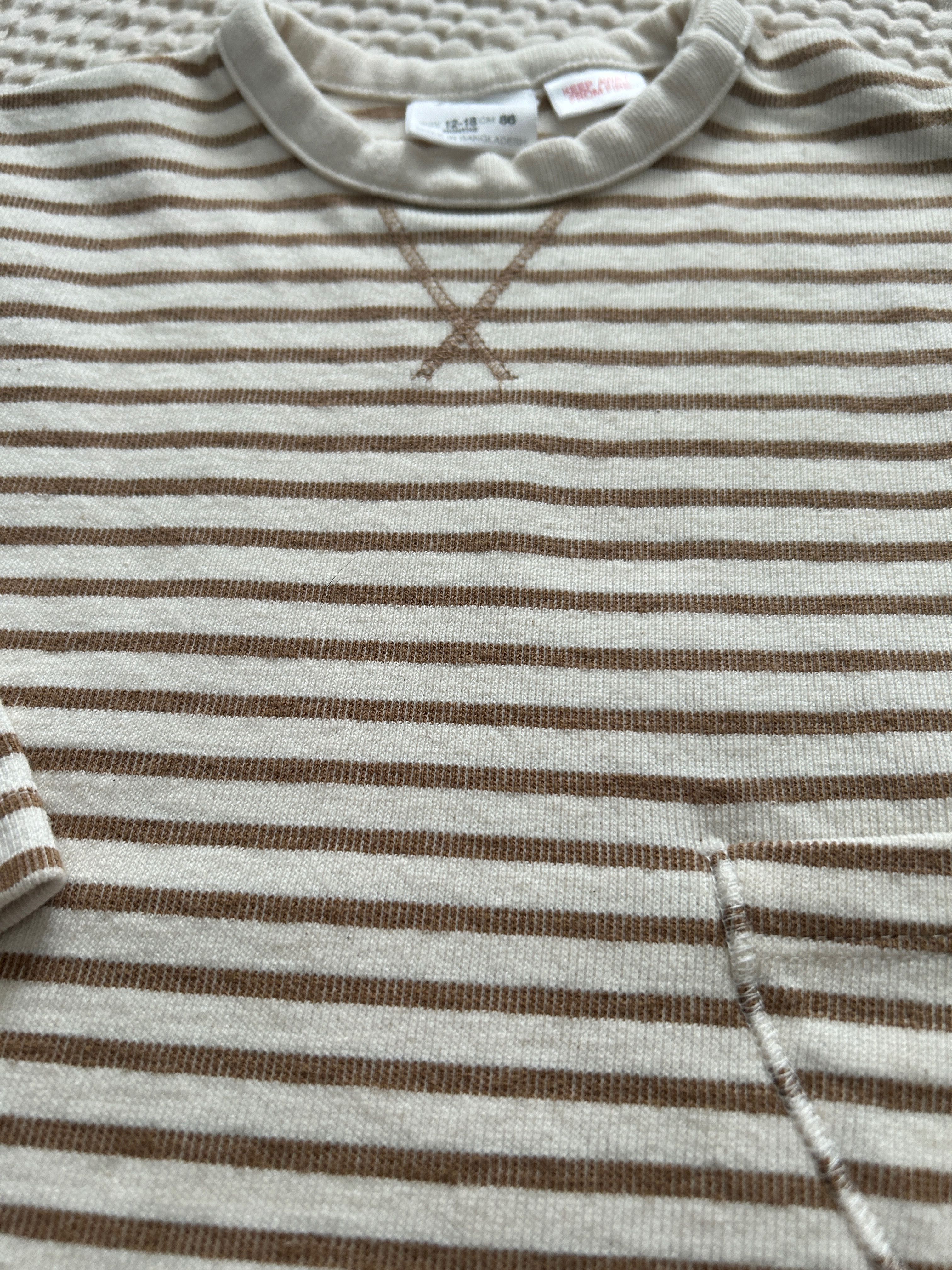 Koszulka bluzka longsleeve Zara 86 paski