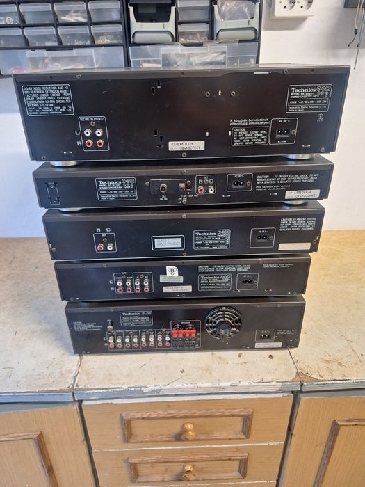 Technics elementy klocki radio wzmacniacz