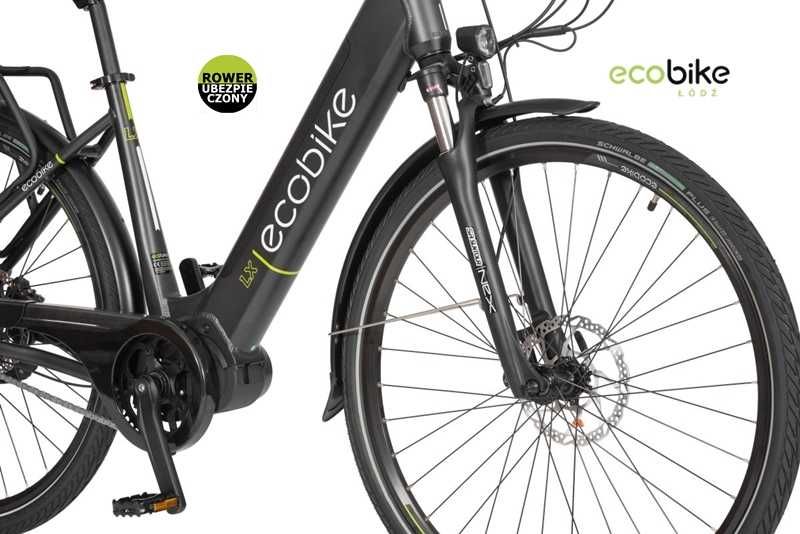 Rower elektryczny EcoBike LX 19"Black bat.14Ah ubezp.AC Raty0% Leasing