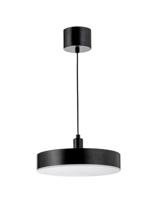 Candeeiro suspenso LED preto NOVO