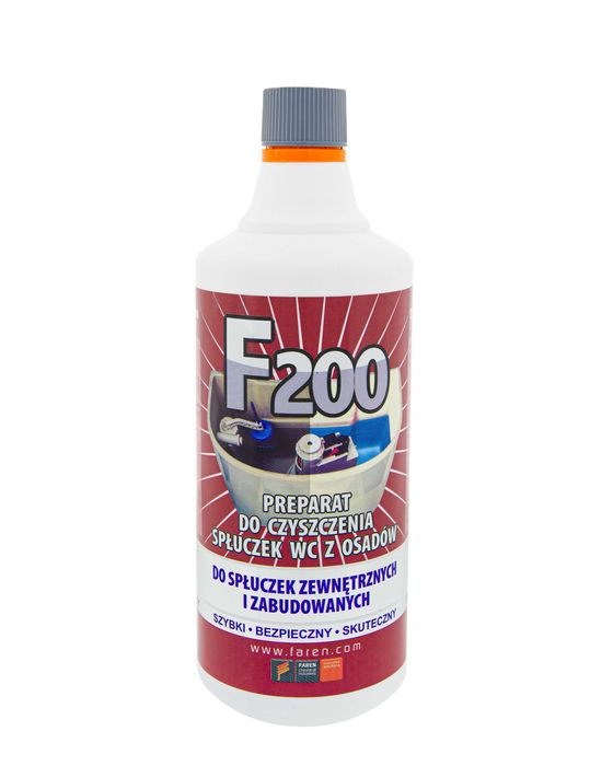F200 profesjonalny preparat do czyszczenia spłuczek wc z osadów