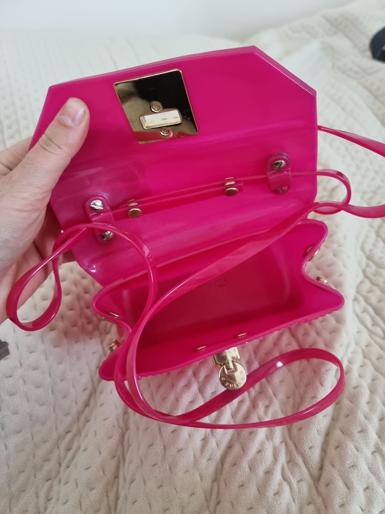 Torebka Furla Candy różowa mini kopertówka