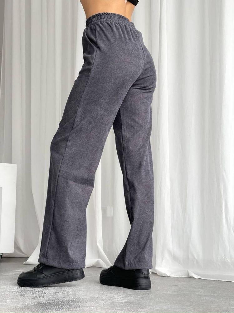 Стильні жіночі вельветові штани палаццо вельвет мікровельвет 42-52