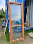 Okno 87x230 2szt balkonowe plastikowe rozwierno uchylne