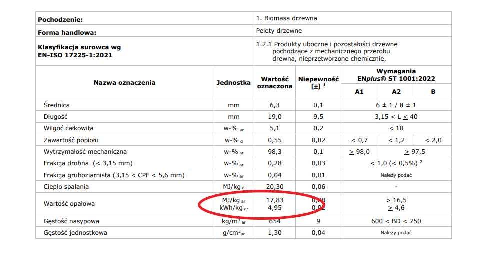Polski Pellet A1 Sosenka 18MJ top jakość Dostawa Gratis