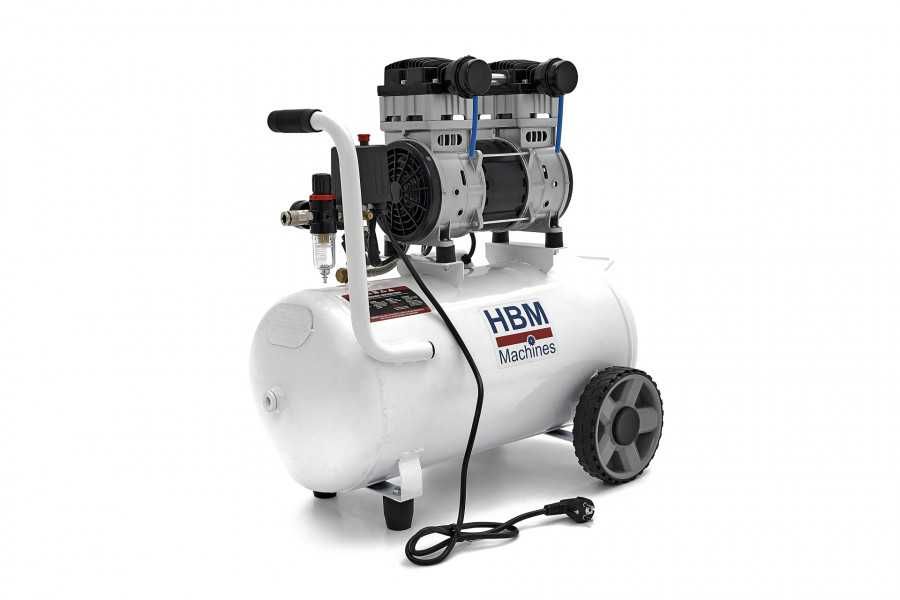 Безмасляний компресор HBM SILENT 2HP ресивер 50 л / 8 бар