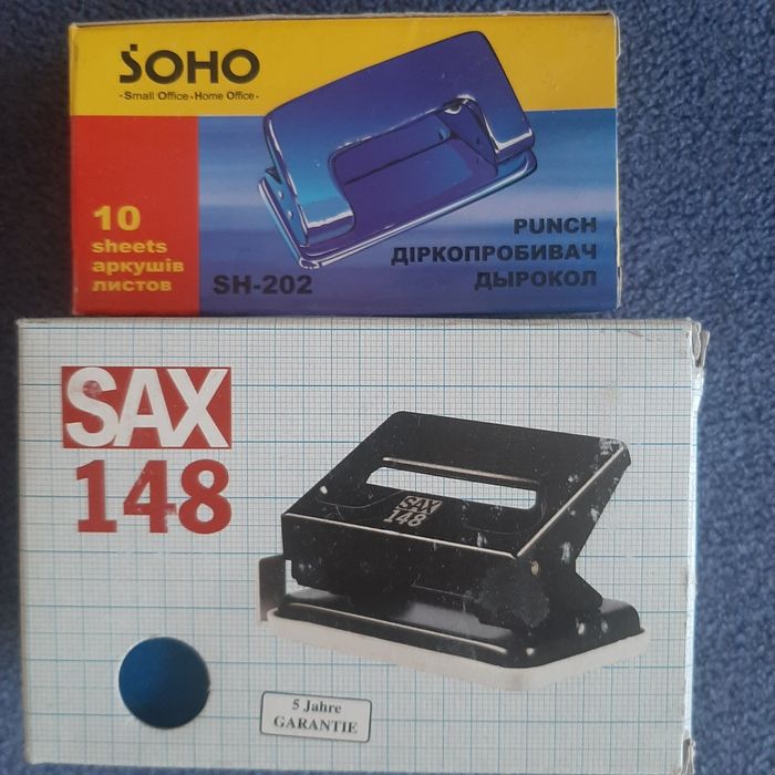 Дыроколы новые до 25 листов