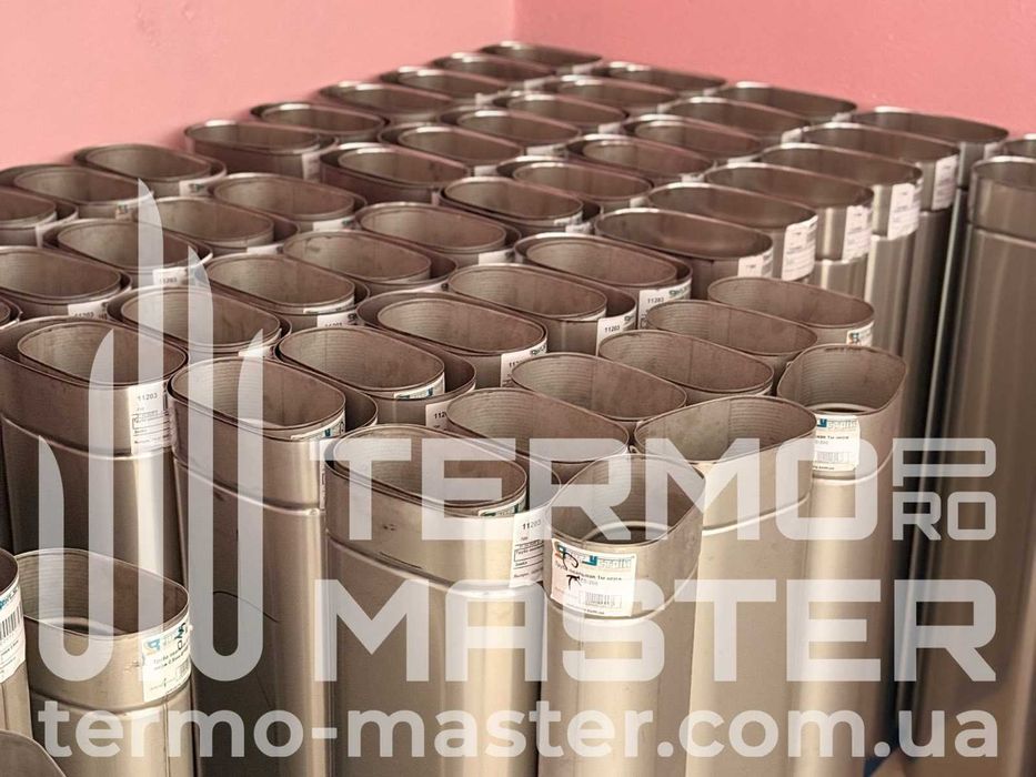 Димохід та комплектуючі (ЧОРНІ труби,трійники,коліна) 160 1мм Утеплені