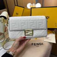 Сумка женская  Fendi Baguette White