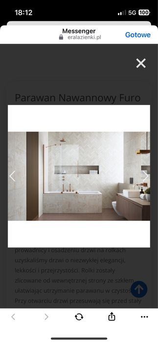 Parawan nawannowy 110 cm