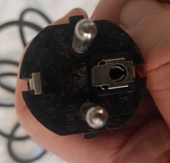 I-sheng SP-022 Euro Plug Electri-Cabo de #ECM-13018 - Preto