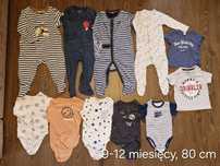 Paka ubranek na 80 cm: bluzy, t-shirty, body, pajace, spodnie, spodenk
